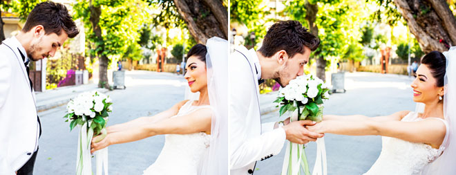 gelin çiçeği ve damat