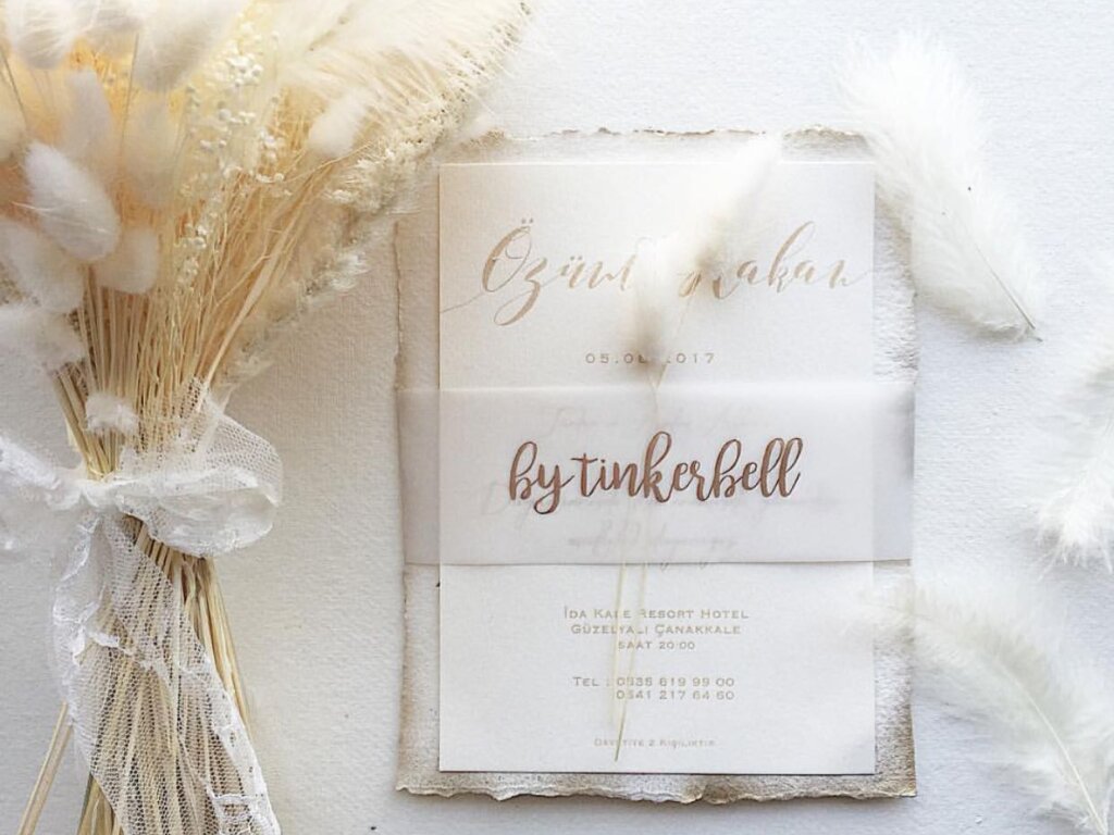 Düğün Davetiyesi Şeffaf