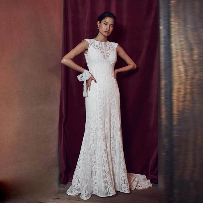 Güpür Gelinlik Modeli