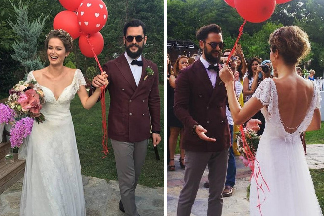 burcu biricik gelinlik