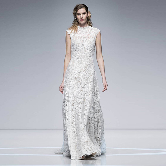 Güpürlü Gelinlik Modeli