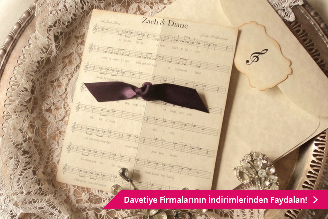 temalı düğün davetiyeleri