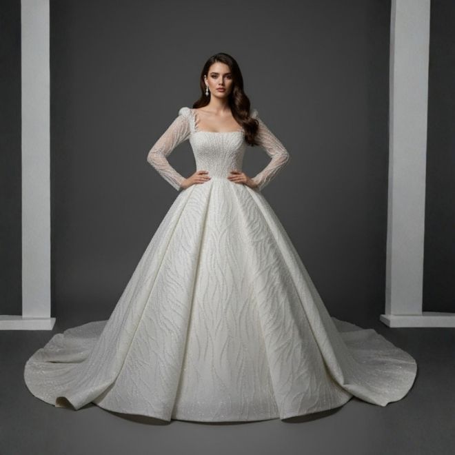 vatkalı gelinlik modelleri