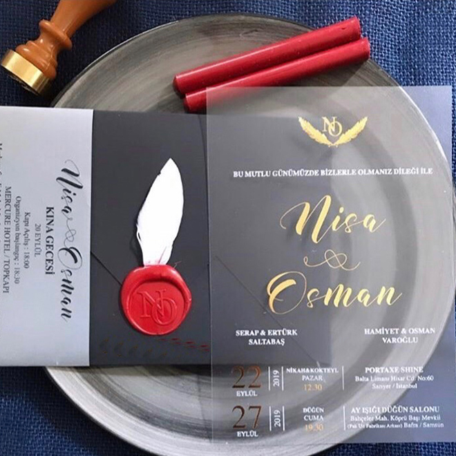 şeffaf davetiye modelleri