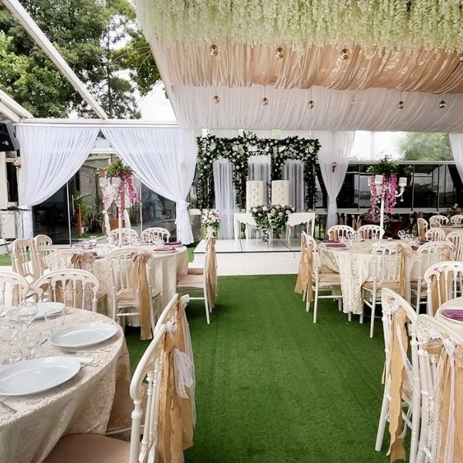 kış bahçesinde düğün