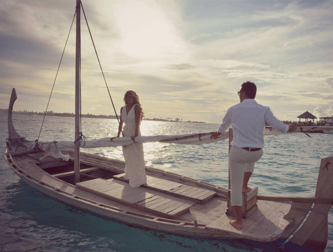 Balayımızı Maldivler’de yaptık.