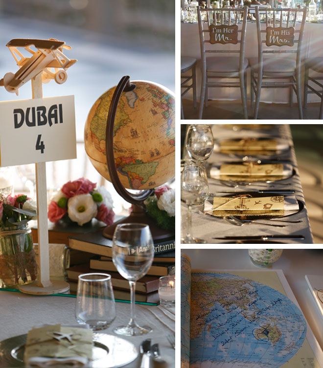 Gelen misafirlere karşılama masasında uçuş kartları verdik.