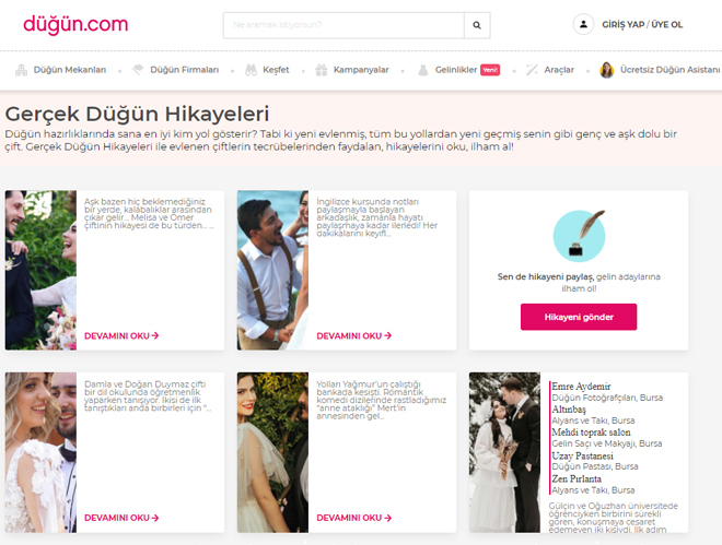 Gerçek Düğün Hikayeleri