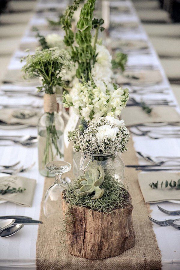 green wedding decorations for reception Lovely 80 bride table de