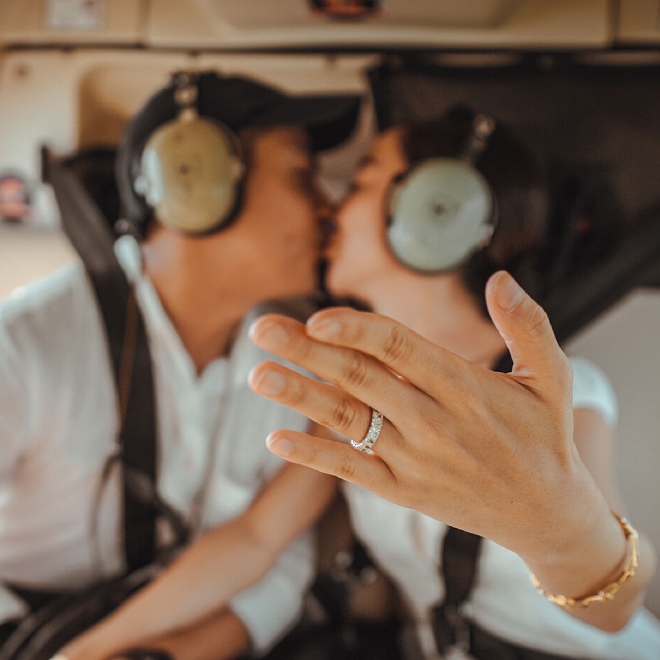 helikopterde evlilik teklifi