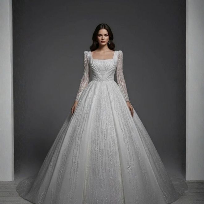 vatkalı gelinlik modelleri