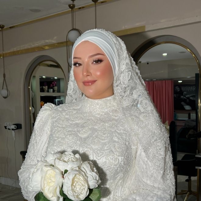kapalı gelin makyajı