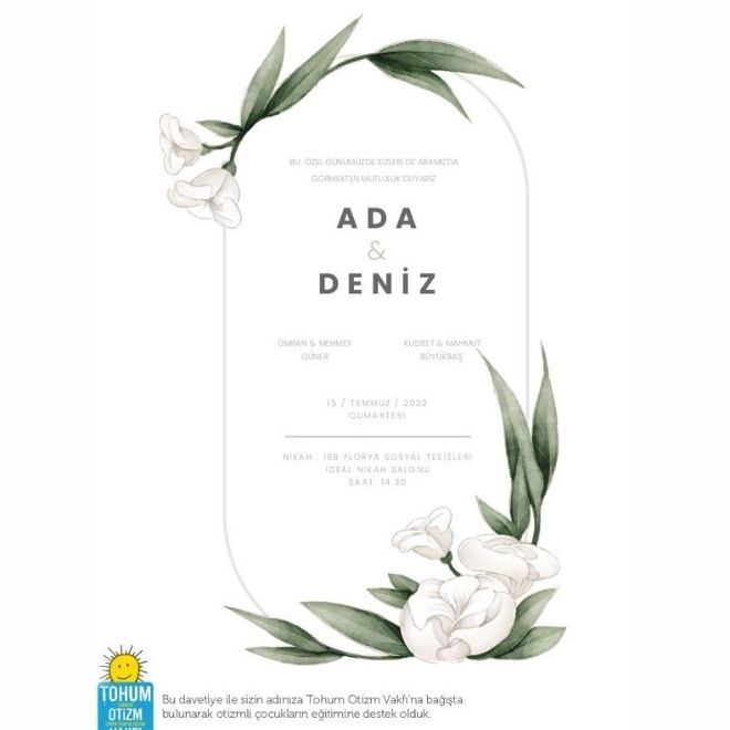 Tohum Türkiye Otizm Erken Tanı ve
Eğitim Vakfı