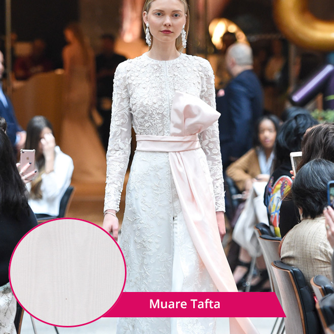 tafta gelinlik kumaşı