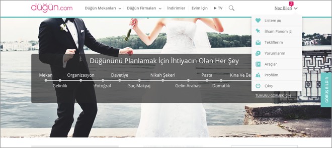 düğün.com profilini kullanma klavuzu