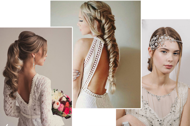 kır düğünü gelin saçı modelleri