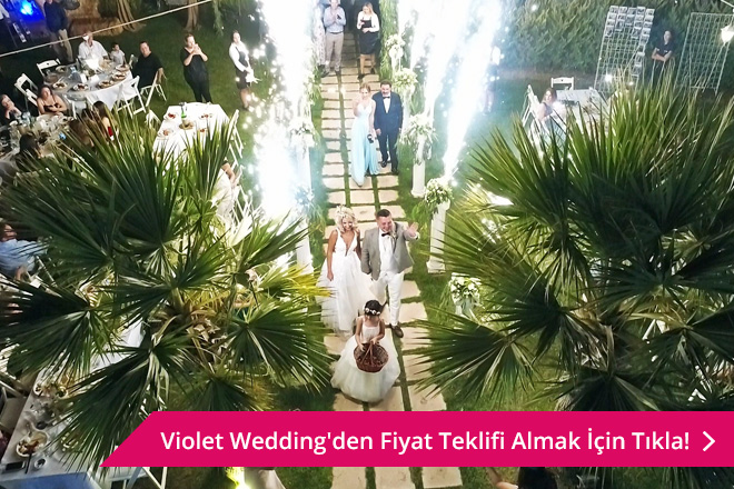 evinizin bahçesinde gibi hissettirecek bir mekan: violet wedding