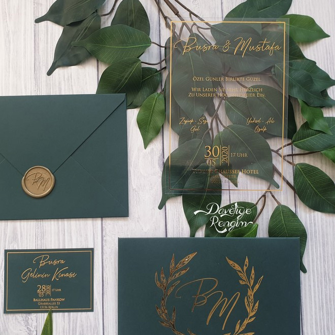 değişik düğün davetiye modelleri