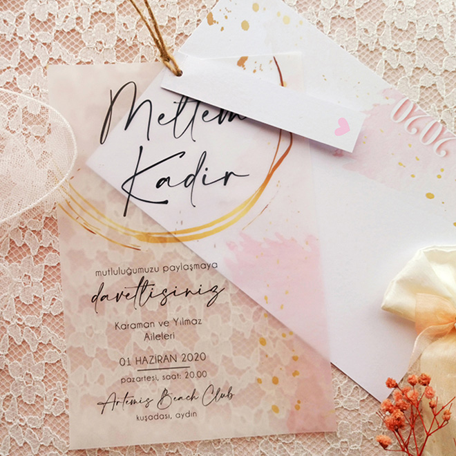 şeffaf davetiye modelleri