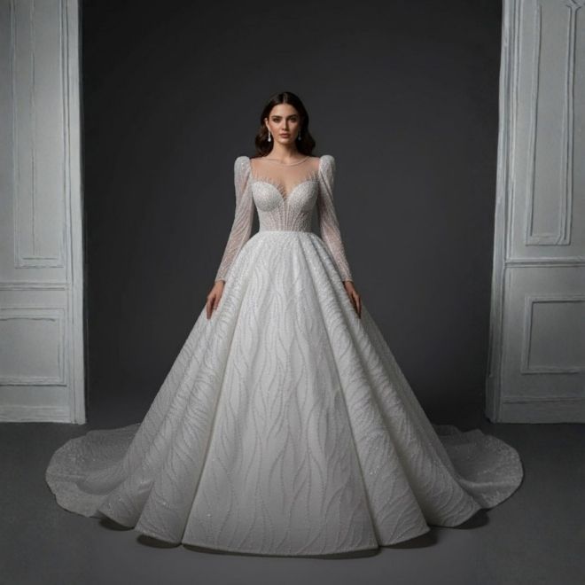 vatkalı gelinlik modelleri