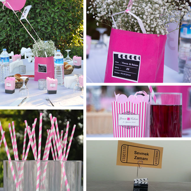 sinema temalı bir düğün ve filmin en güzel sahnesinde: yonca ve hakan
