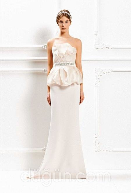 Peplum Model Gelinlik