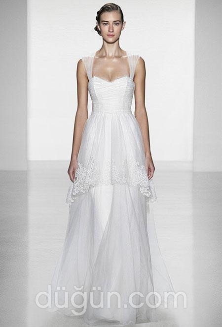 Kolları Tüllü Gelinlik