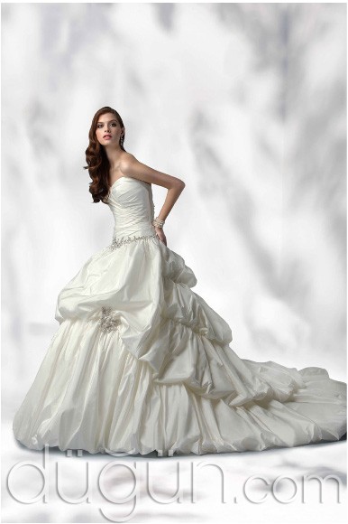 Balon Etekli Gelinlik