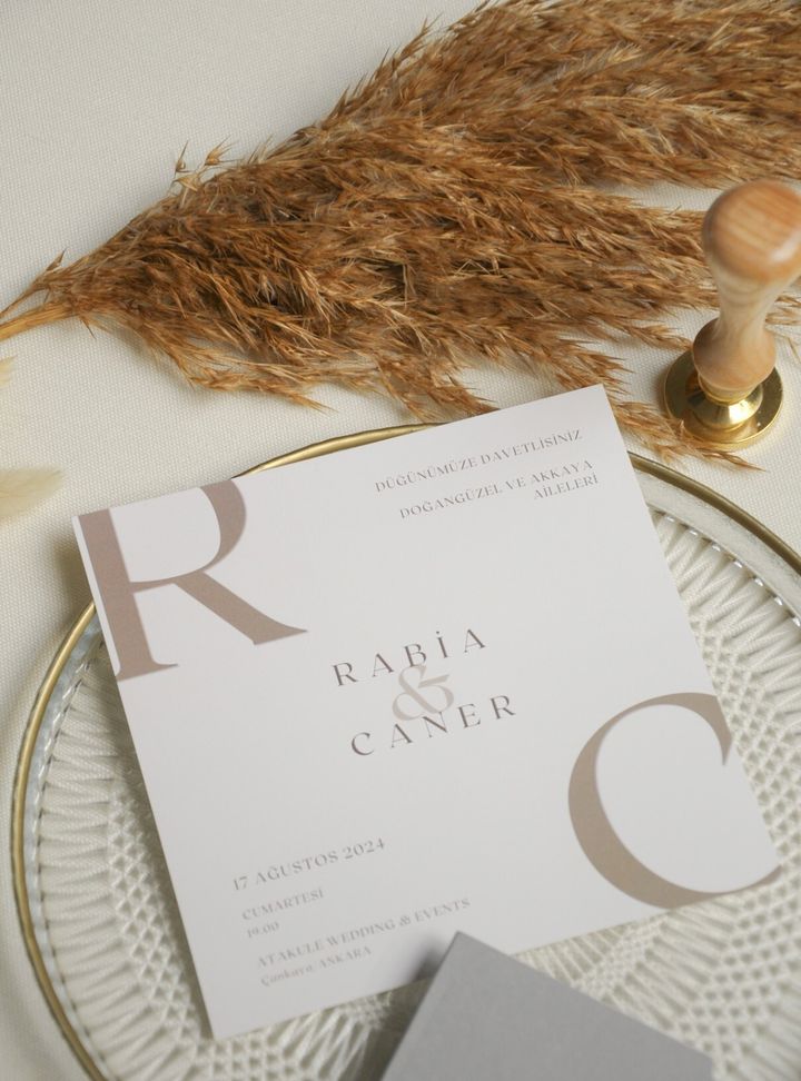 Baş Harf Detaylı Davetiye 