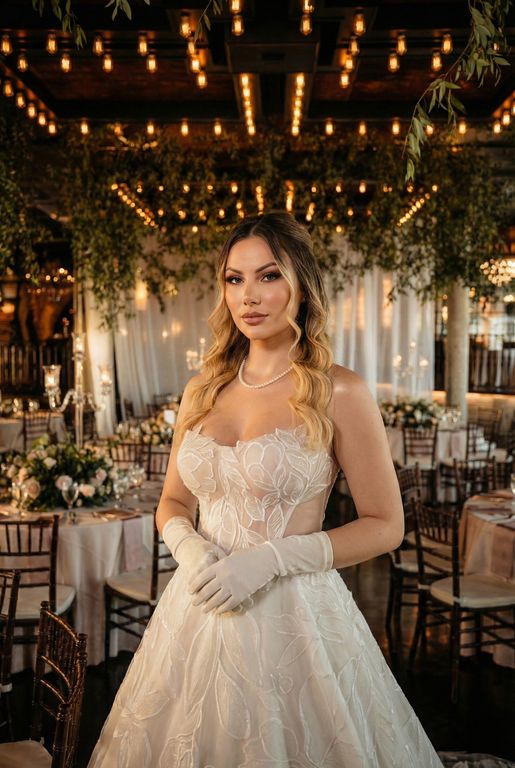 zgg-33303-25 A Kesim Straplez Modern Gelinlik 3