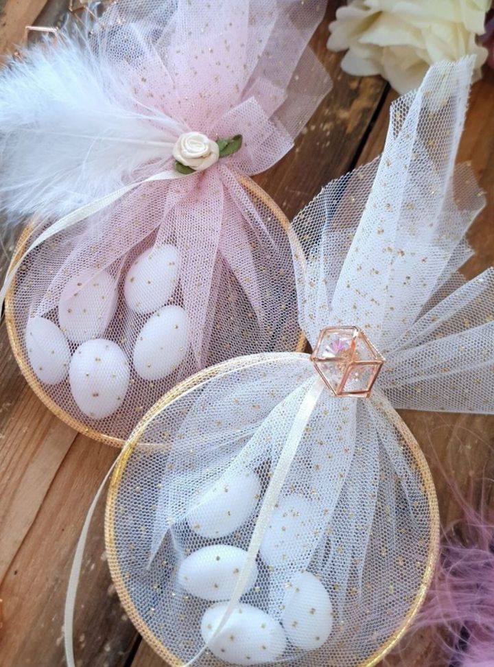 Tüy Detaylı Nikah Şekeri 