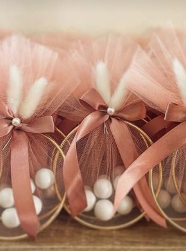 Pembe Konseptli Nikah Şekeri 