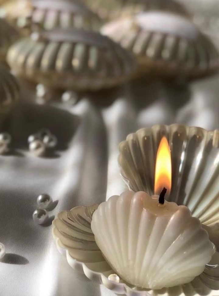 İstiridye Görünümlü Mum 