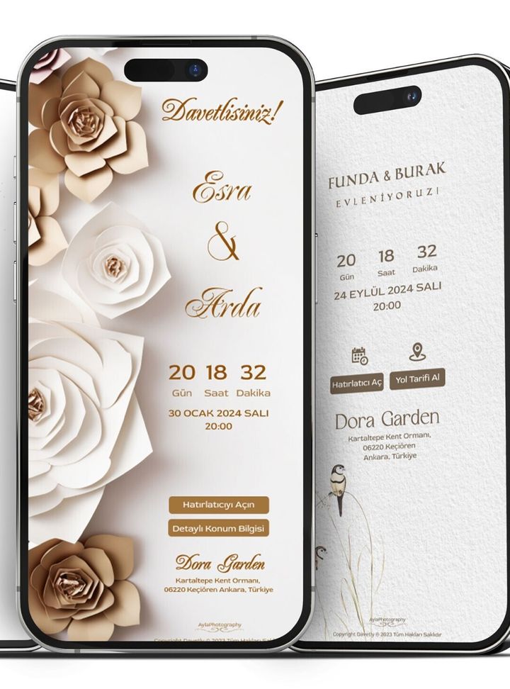 Dijital Tasarım Davetiye 