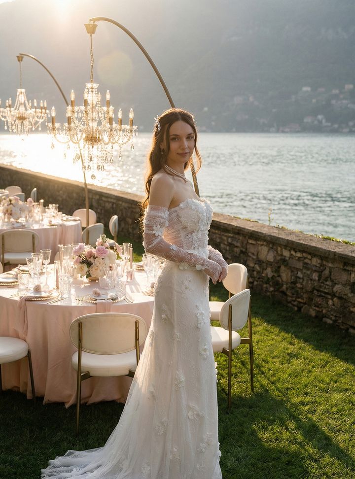 MAB-10-25 Straplez Tarlatansız Düz Kesim Gelinlik