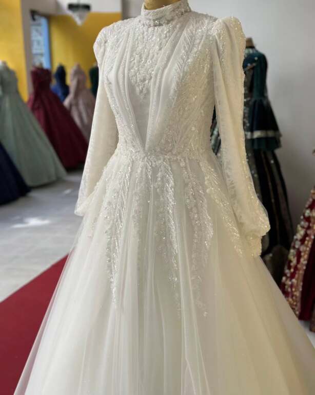 Siirt Beyaz İnci Gelinlik