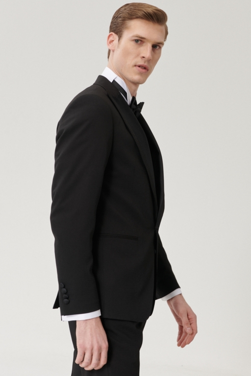 Smokin / Damatlık Slim Fit Siyah Model 5