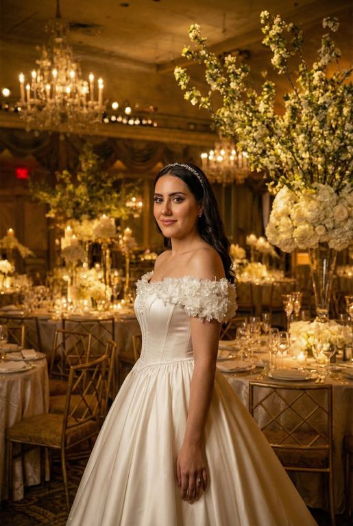 ASM-3-25 A Kesim Sırt Dekolteli Düşük Omuz Gelinlik 3