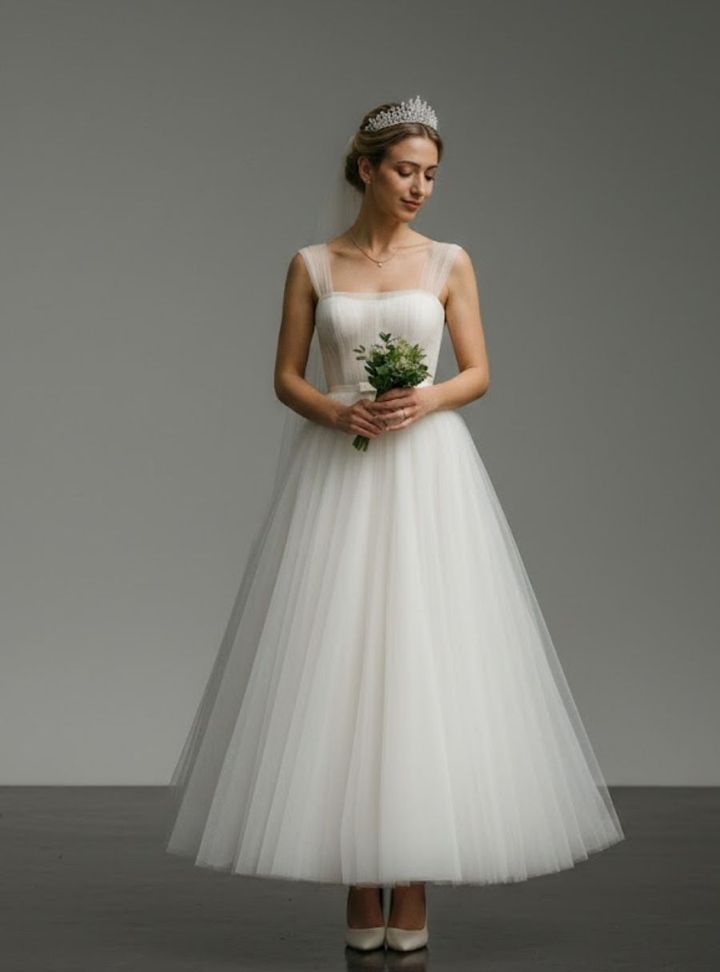 A Kesim Askı Detaylı Gelinlik