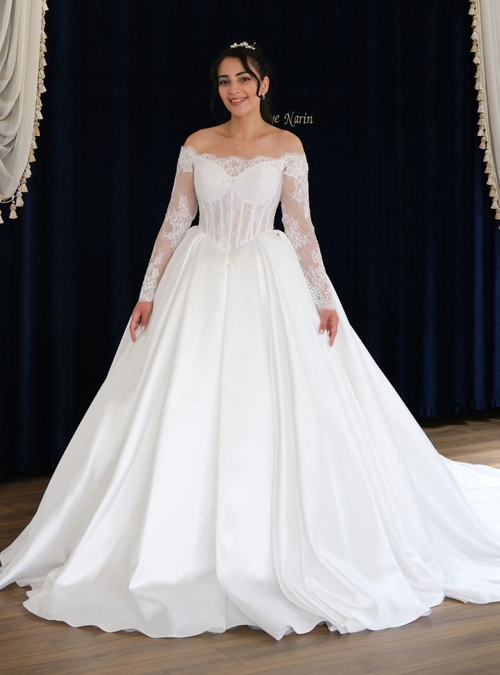 Miray Fransız Dantel Gelinlik