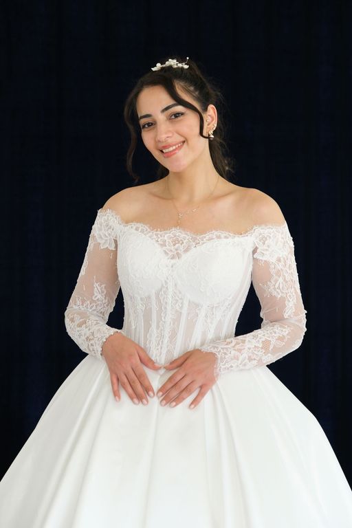 Miray Fransız Dantel Gelinlik - 2