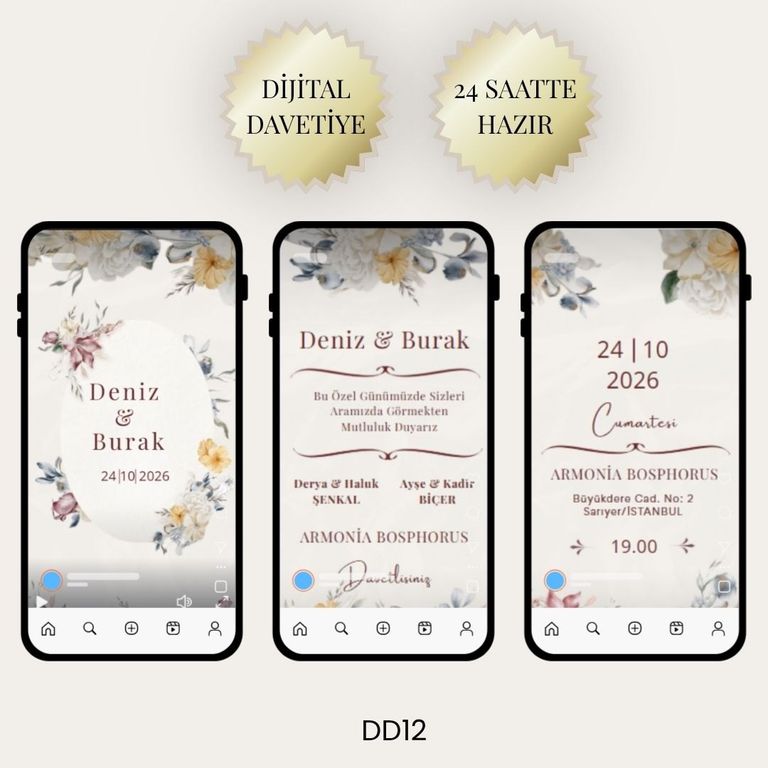 Aura Edit Dijital Davetiye