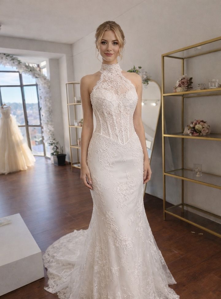 Stefani Yaka Balık Gelinlik