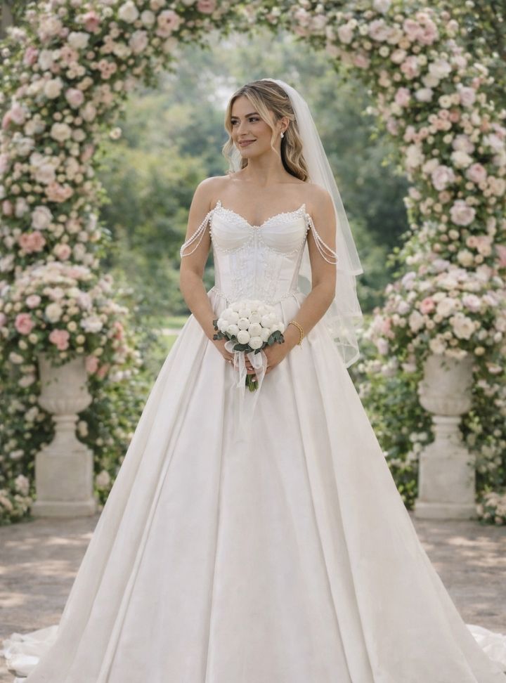 Saten Korseli Gelinlik 