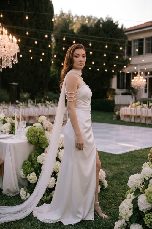 DDGA-1-26 Balık Kesim Modern İki Parça Gelinlik 4