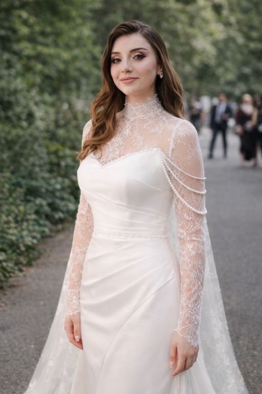 DDGA-1-26 Balık Kesim Modern İki Parça Gelinlik 2