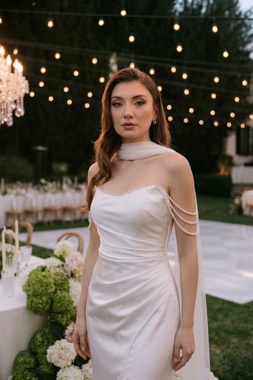 DDGA-1-26 Balık Kesim Modern İki Parça Gelinlik 3