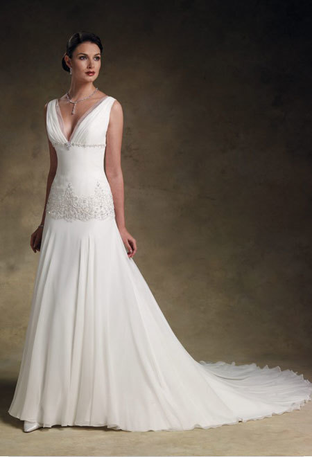 İpek Şifon Gelinlik