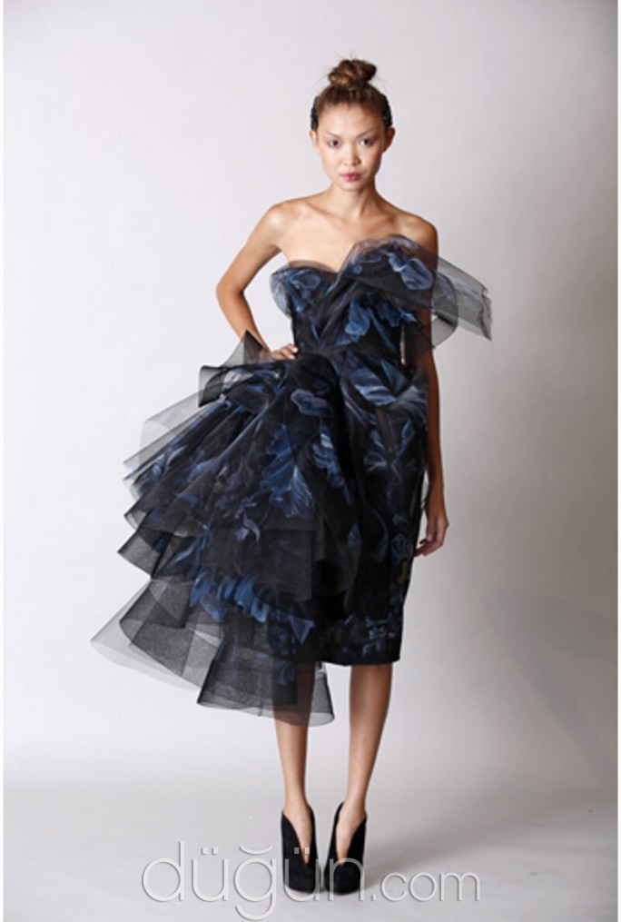 Tüllü Abiye Modeli