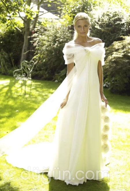 İpek Şifon Gelinlik